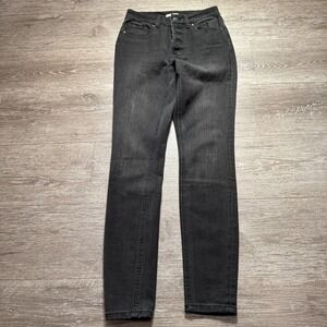 Maurices Jeans Womens Small Black Denim M Jeans Lounge Stretch 24x28 Casual